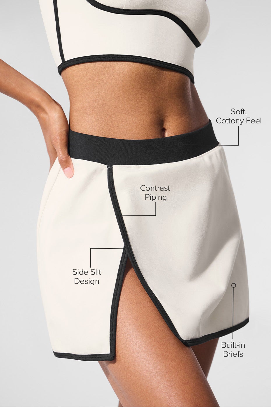 'New' airbrushed contoured skirt